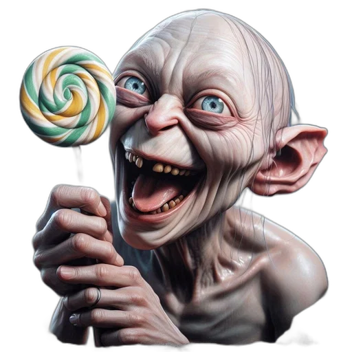 staff, face, creature, food, photorealistic, concept art, fantasy art, 3d render transparent PNG cut-out