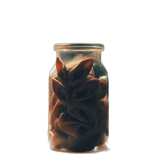 bottle, food, flower, crown, 3d render, photorealistic, concept art, oil painting transparent PNG cut-out
