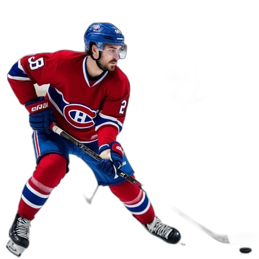 group, hockey, players, ice, one, player, red, blue transparent PNG cut-out