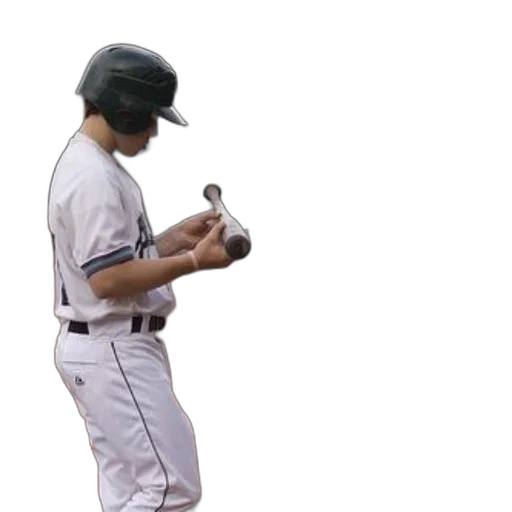 weapon, robot, staff, animal, baseball, player, white, uniform transparent PNG cut-out