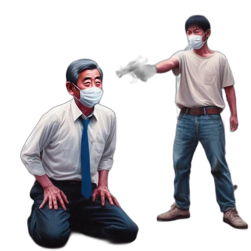 mask, weapon, staff, concept art, photorealistic, pixel art, fire, fog transparent PNG cut-out