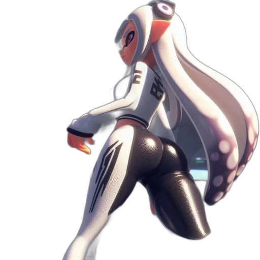 robot, jacket, weapon, creature, concept art, 3d render, watercolor, anime transparent PNG cut-out