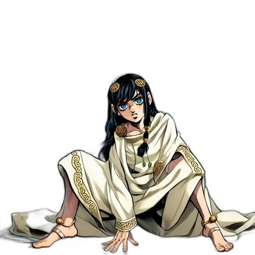 concept art, comic book art, anime, fantasy art, animated, scene, features, seated transparent PNG cut-out