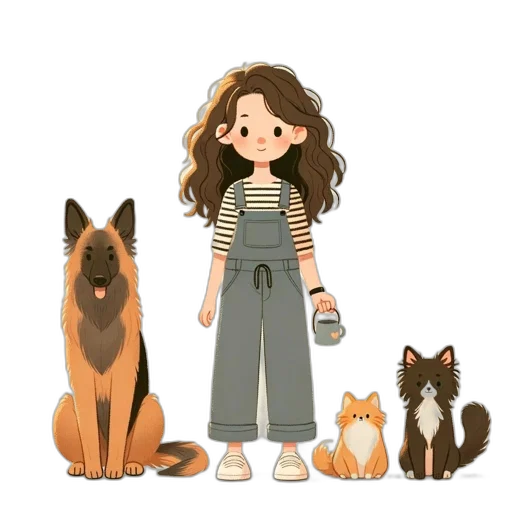 animal, creature, staff, cartoon, concept art, watercolor, pixel art, pastel transparent PNG cut-out