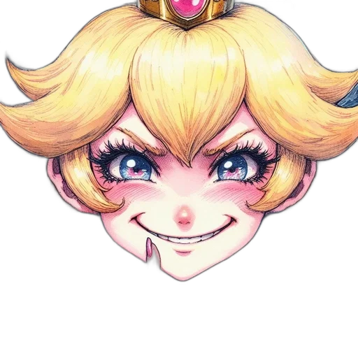crown, face, staff, mask, anime, concept art, watercolor, cartoon transparent PNG cut-out