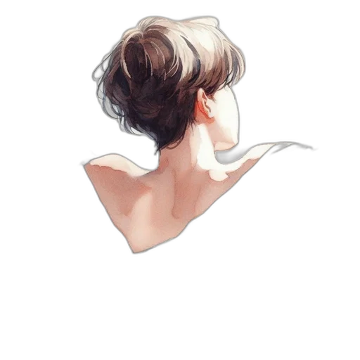 face, dress, hair, mask, watercolor, oil painting, photorealistic, concept art transparent PNG cut-out