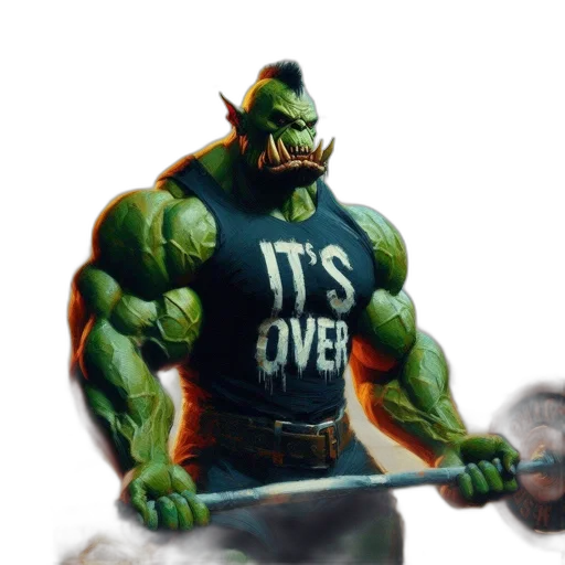 staff, weapon, concept art, 3d render, comic book art, fantasy art, muscular, green transparent PNG cut-out