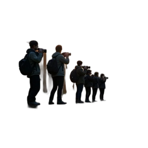staff, jacket, weapon, robot, 3d render, concept art, pixel art, photorealistic transparent PNG cut-out