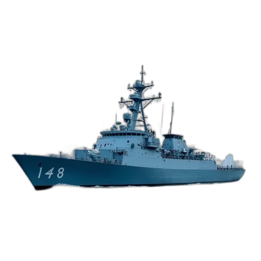 weapon, 3d render, concept art, pixel art, large, blue, military, ship transparent PNG cut-out