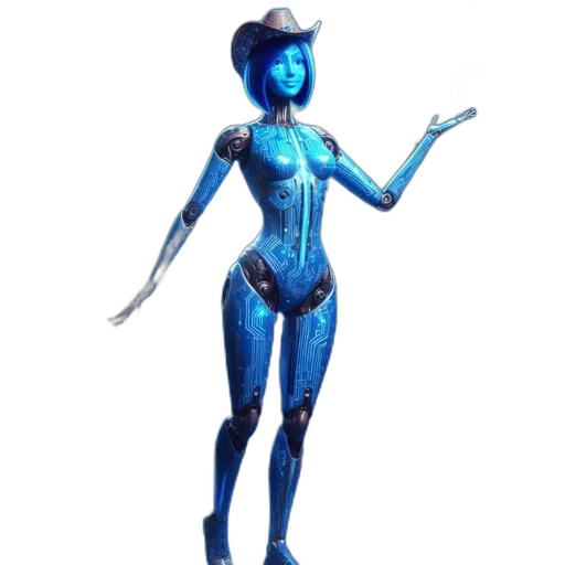 robot, staff, dress, mask, concept art, 3d render, fantasy art, pixel art transparent PNG cut-out