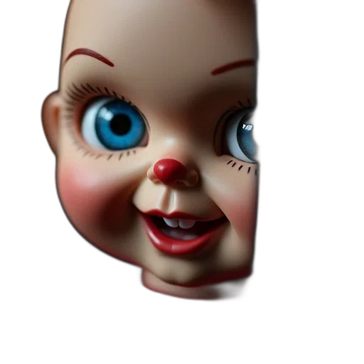 face, mask, creature, animal, 3d render, concept art, photorealistic, cartoon transparent PNG cut-out