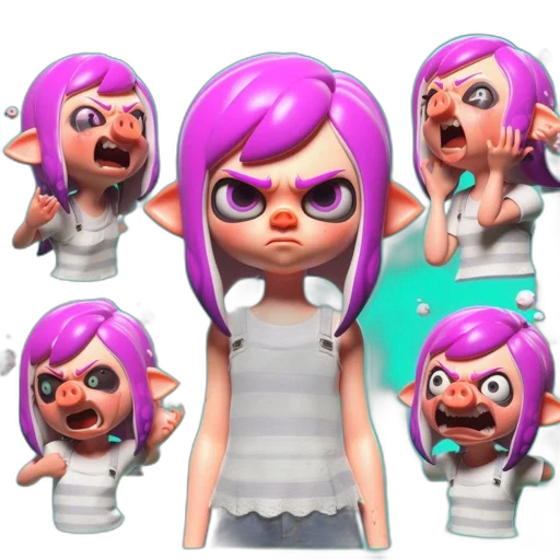 mask, face, concept art, 3d render, cartoon, pixel art, pastel, animated transparent PNG cut-out