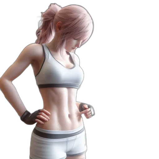 concept art, 3d render, photorealistic, watercolor, pastel, monochrome, animated, female transparent PNG cut-out