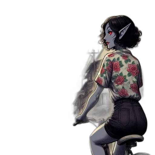 dress, staff, jacket, robot, concept art, fantasy art, comic book art, watercolor transparent PNG cut-out