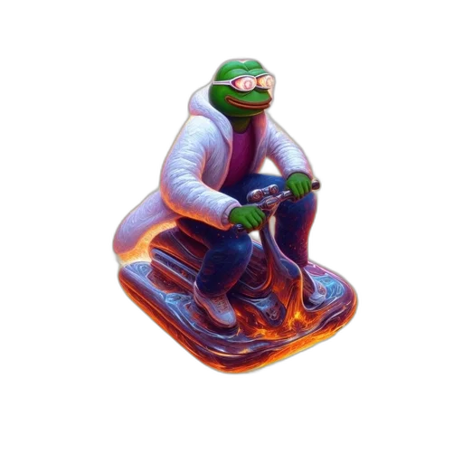 creature, animal, concept art, 3d render, pixel art, green-skinned, figure, similar transparent PNG cut-out