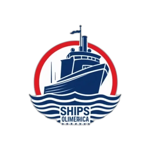 red, blue, logo, ships, america, ship, top transparent PNG cut-out