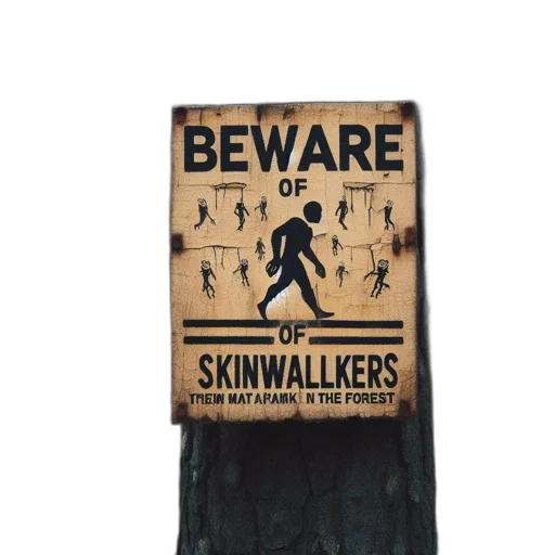warning, sign, posted, tree, dense, forest, alerts, passersby transparent PNG cut-out