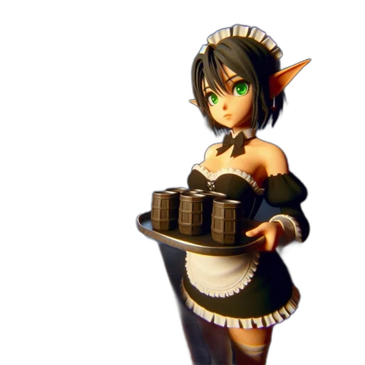 staff, weapon, food, 3d render, concept art, fantasy art, pixel art, animated transparent PNG cut-out
