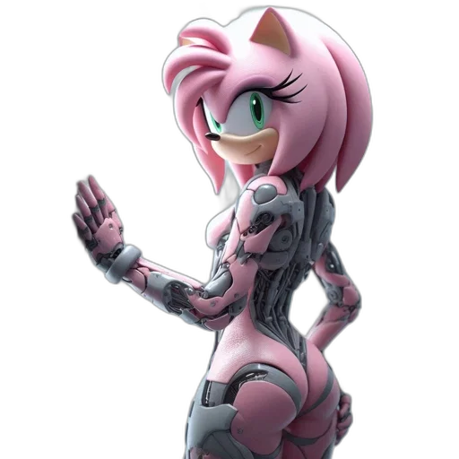 robot, creature, animal, dress, 3d render, concept art, anime, cartoon transparent PNG cut-out