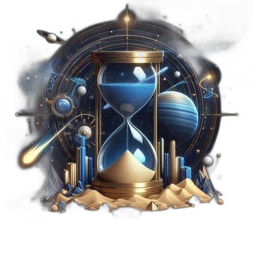 sword, concept art, fantasy art, pixel art, 3d render, outer space, blue, illustrated transparent PNG cut-out