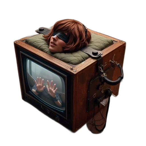 robot, mask, furniture, face, cyberpunk, concept art, 3d render, photorealistic transparent PNG cut-out