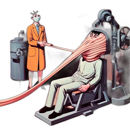 furniture, staff, robot, concept art, vintage-styled, room, woman, wearing transparent PNG cut-out
