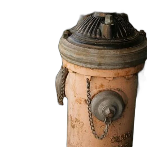 bottle, weapon, staff, robot, 3d render, photorealistic, old, rusted transparent PNG cut-out