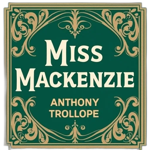 cover, book, titled, miss, mackenzie, stylized, green, background transparent PNG cut-out