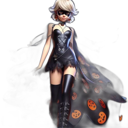 dress, mask, concept art, fantasy art, pixel art, watercolor, dark, monochrome transparent PNG cut-out