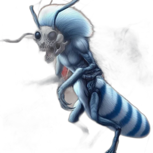 creature, animal, robot, staff, concept art, fantasy art, 3d render, photorealistic transparent PNG cut-out