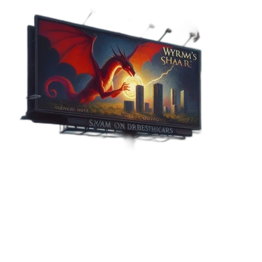 dragon, weapon, sword, building, concept art, fantasy art, 3d render, pixel art transparent PNG cut-out