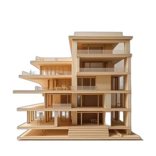 building, furniture, 3d render, concept art, photorealistic, architecture, model, futuristic transparent PNG cut-out