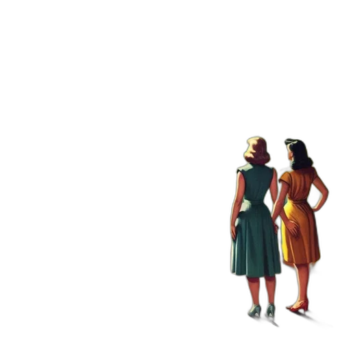 dress, hat, umbrella, concept art, pixel art, 3d render, comic book art, city street transparent PNG cut-out