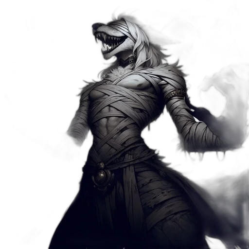 mask, weapon, fantasy art, comic book art, concept art, photorealistic, dark, monochrome transparent PNG cut-out