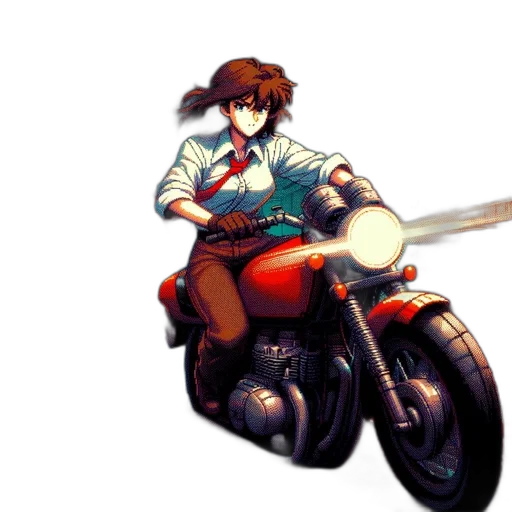 weapon, jacket, sword, concept art, pixel art, anime, watercolor, red transparent PNG cut-out