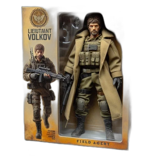 concept art, action, figure, labeled, lieutenant, vokkov, field, agent transparent PNG cut-out