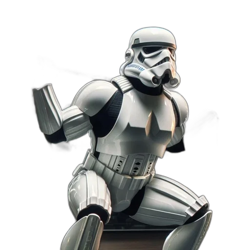 robot, weapon, staff, concept art, 3d render, comic book art, photorealistic, stormtrooper transparent PNG cut-out
