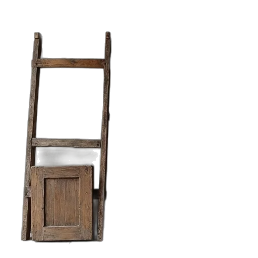furniture, robot, weapon, staff, 3d render, old, wood, rack transparent PNG cut-out