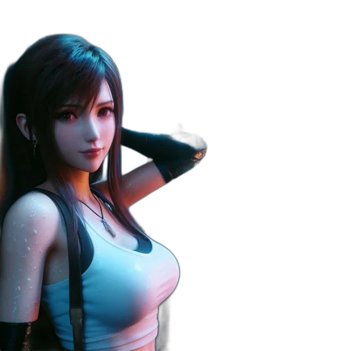 3d render, concept art, cyberpunk, photorealistic transparent PNG cut-out
