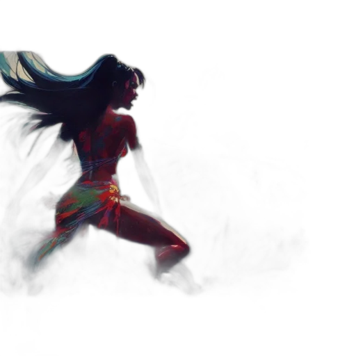 concept art, comic book art, fantasy art, pixel art, fire, underwater, outer space, colorful transparent PNG cut-out