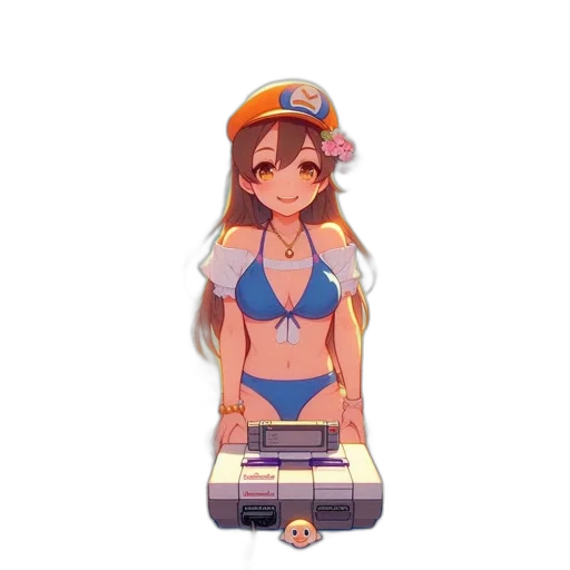 staff, weapon, dress, robot, pixel art, anime, concept art, 3d render transparent PNG cut-out