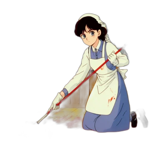 staff, sword, weapon, dress, anime, concept art, pixel art, cartoon transparent PNG cut-out