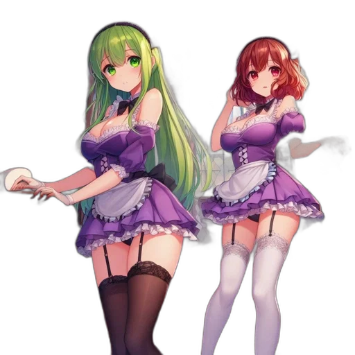dress, staff, anime, pixel art, fantasy art, concept art, green, colorful transparent PNG cut-out