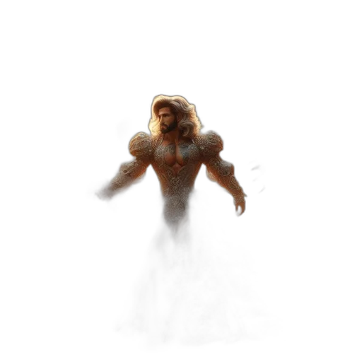 creature, animal, staff, hair, concept art, fantasy art, 3d render, pixel art transparent PNG cut-out