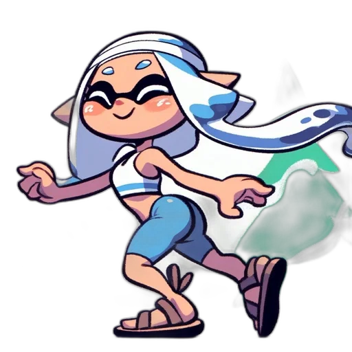 concept art, vaporwave, watercolor, cartoon, blue, pastel, monochrome, green transparent PNG cut-out