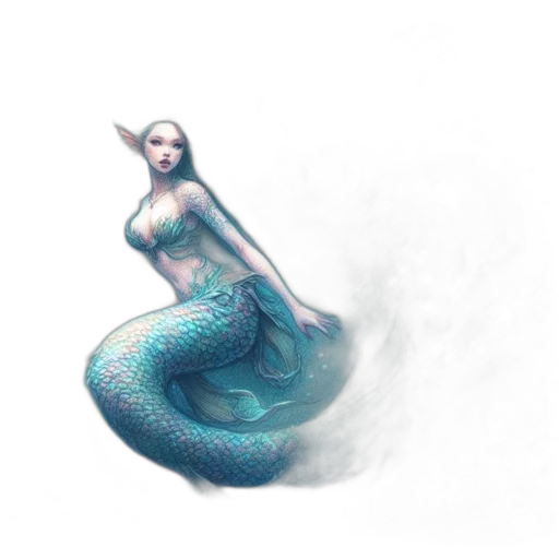 dress, creature, hair, dragon, fantasy art, concept art, pixel art, 3d render transparent PNG cut-out
