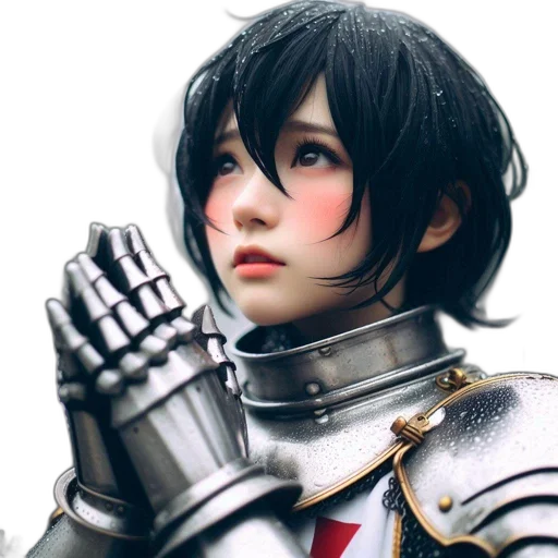 robot, sword, weapon, face, 3d render, photorealistic, fantasy art, concept art transparent PNG cut-out