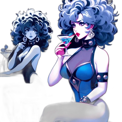 concept art, vaporwave, fantasy art, pixel art, neon lights, blue, monochrome, dark transparent PNG cut-out