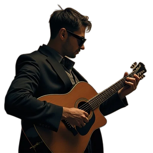 jacket, music, man, album transparent PNG cut-out