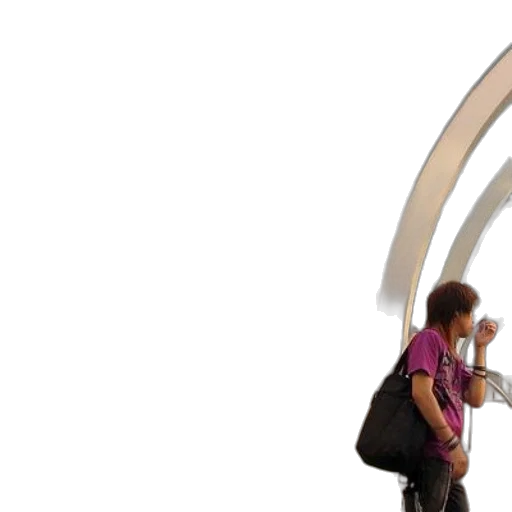 staff, umbrella, weapon, sword, 3d render, person, purple, shirt transparent PNG cut-out